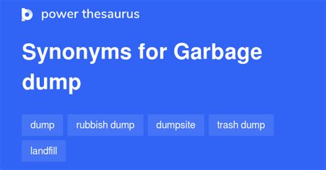 garbage thesaurus|GARBAGE in Thesaurus: 1000+ Synonyms & Antonyms for .